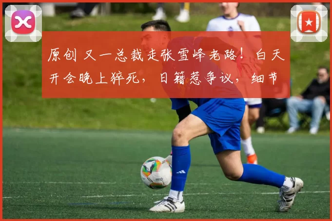 原创 又一总裁走张雪峰老路！白天开会晚上猝死，日籍惹争议，细节曝光